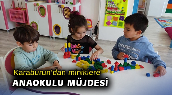 Karaburun’da Belediyesi’nden 3-6 yaş arası miniklere anaokulu müjdesi