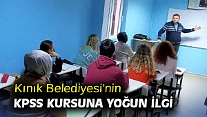 Kınık Belediyesi'nin KPSS kursuna yoğun ilgi