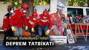 Konak Belediyesi, AKUT ve TRAC işbirliğinde deprem tatbikatı