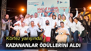 Körfez yarışında kazananlar ödüllerini aldı