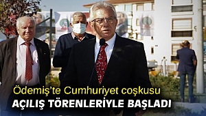 Ödemiş’te Cumhuriyet coşkusu açılış törenleriyle başladı 
