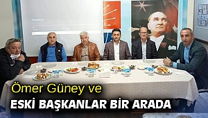 Ömer Güney ve eski başkanlar bir arada
