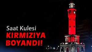 Saat Kulesi, kırmızıya boyandı!