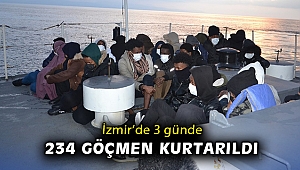 3 günde Türk kara sularına geri itilen 234 göçmen kurtarıldı