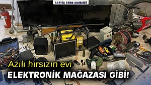 Azılı hırsızın evi elektronik mağazası gibi!
