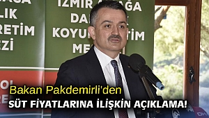 Bakan Pakdemirli'den süt fiyatlarına ilişkin açıklama!