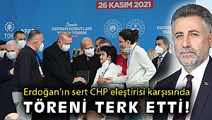 Başkan Sandal, Erdoğan'ın katıldığı töreni terk etti