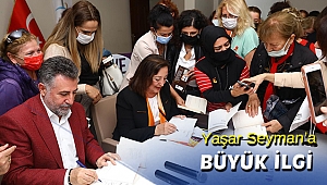 BAYRAKLI’DA YAŞAR SEYMAN’A YOĞUN İLGİ