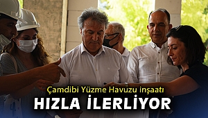 Çamdibi Yüzme Havuzu inşaatı hızla ilerliyor
