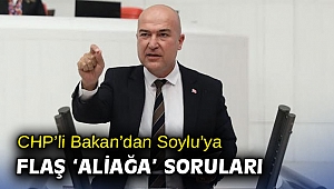 CHP'li Bakan'dan Soylu'ya flaş 'Aliağa' soruları