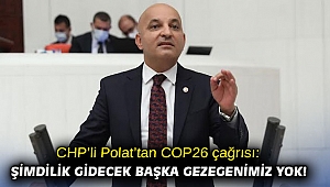CHP’li Polat’tan COP26 çağrısı: Şimdilik gidecek başka gezegenimiz yok!