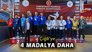 Çiğli’ye 4 madalya daha