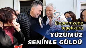 Depremzedeler Başkan Sandal'ı bağrına bastı