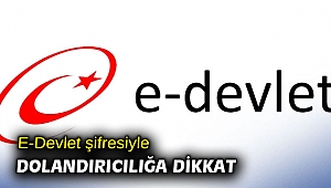 E-Devlet şifresiyle dolandırıcılığa dikkat