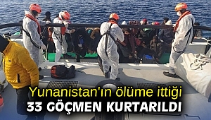 Ege'de 33 göçmen kurtarıldı