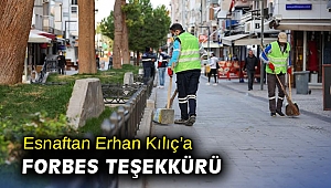 Esnaftan Erhan Kılıç’a Forbes teşekkürü 