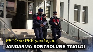 FETÖ ve PKK yandaşları jandarma kontrolüne takıldı