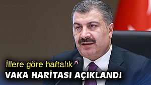 İllere göre haftalık vaka haritası açıklandı