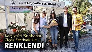 Karşıyaka ‘Sonbahar Çiçek Festivali’ ile renklendi