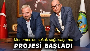 Menemen'de sokak sağlıklaştırma projesi başladı