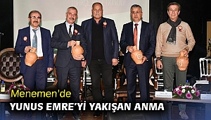 Menemen’de Yunus Emre’yi yakışan anma
