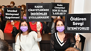 Narlıdere'nin kadınları 'şiddete hayır' dedi!