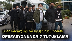 Silah kaçakçılığı ve uyuşturucu ticareti operasyonunda 7 tutuklama
