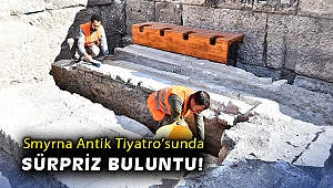 Smyrna Antik Tiyatrosu'nda sürpriz buluntu