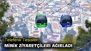 Teleferik Tesisleri minik ziyaretçileri ağırladı