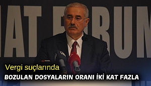 Vergi suçlarında bozulan dosyaların oranı iki kat fazla