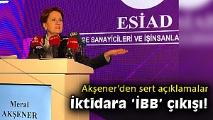 Akşener'den İzmir'de hükümete sert sözler! 'Sandıkta şamar yemenin taşlarını döşemeyin'