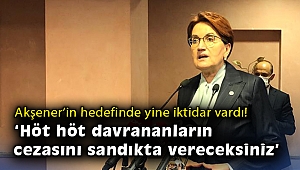 Akşener'in hedefinde yine iktidar vardı! 'Höt höt davrananların cezasını sandıkta vereceksiniz'