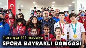 Bayraklı'nın sporcuları başarıya doyamadı: 4 branşta 141 madalya!
