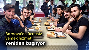 Bornova'da ücretsiz yemek hizmeti yeniden başlıyor