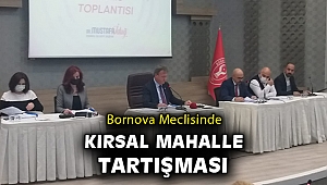 Bornova meclisinde kırsal mahalle tartışması