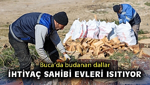 Buca’da budanan dallar ihtiyaç sahibi evleri ısıtıyor