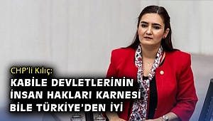 CHP’li Kılıç: Kabile devletlerinin insan hakları karnesi bile Türkiye’den iyi