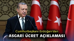 Cumhurbaşkanı Erdoğan'dan asgari ücret açıklaması