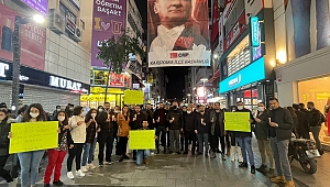 Ekonomi yönetimine CHP Karşıyaka gençlerinden mumlu tepki