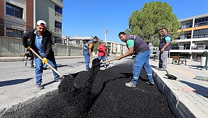 Gaziemir’de asfalt atağı; 2021 yılında 2 bin 500 ton asfalt serildi