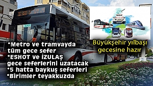 İzmir Büyükşehir Belediyesi yılbaşı gecesine hazır