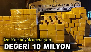 İzmir'de 4 milyon lira değerinde 10 ton kaçak tütün ele geçirildi