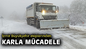 İzmir'de karla mücadele çalışmaları başladı