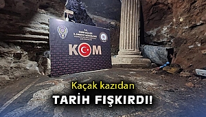 Kaçak kazıdan tarih fışkırdı
