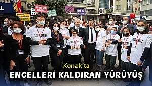 Konak’ta engelleri kaldıran yürüyüş