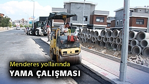 Menderes yollarında yama çalışması