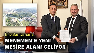 Menemen’e 110 bin metrekarelik mesire alanı geliyor