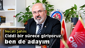 Necati Şahin: Ciddi bir sürece giriyoruz, ben de adayım