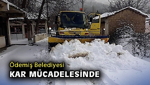 Ödemiş Belediyesi kar mücadelesinde