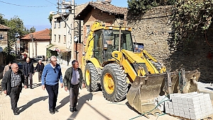 Ödemiş’te 2021’de 255 bin metrekarelik kilit parke taş mesaisi